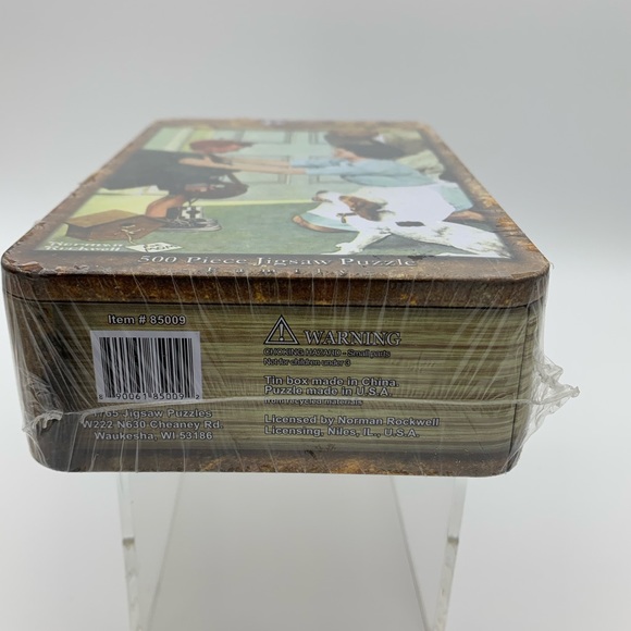 Norman Rockwell Collection 500 Piece Jigsaw Puzzle “Home From Camp” USA  Tin Box - Picture 9 of 11